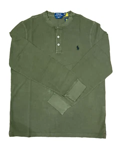 CAMISA POLO RALPH LAUREN ABUELO Slub Henley Camiseta Abuelo Suéter Sudadera - Imagen 1 de 9