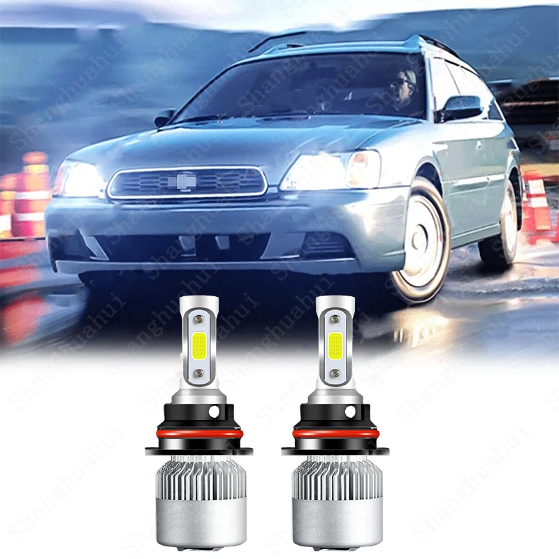 Kit de bombillas LED de haz alto/bajo para Subaru Legacy 1998-2004 6000K 2x 9007 Foto 1 de 4