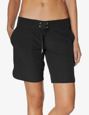 Boardshorts para mujer Nautica L3540 negros 7" talla grande Foto 1 de 3