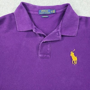 Polo Ralph Lauren Herren XL Poloshirt SS Lila Senfgelb Big Pony Classic - Bild 1 von 24
