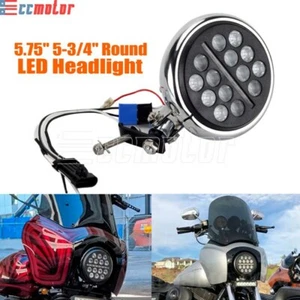 5-3/4" LED Headlight High/Low Beam For Harley Softail Street Bob FXBB FXST FXLR - Picture 1 of 10