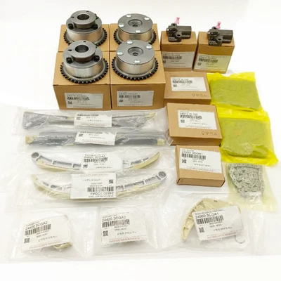 Kits de cadena de distribución de motor nuevos de 16 piezas para Santa Fe Sorento Azera Genesis 3,3 L 3,8 L Foto 1 de 4
