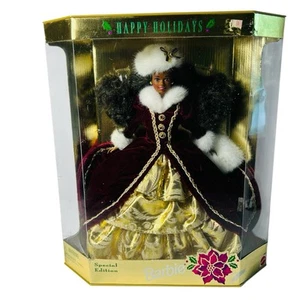 Happy Holidays Barbie Doll African American Special Edition Mattel 1996 NEW - Picture 1 of 7
