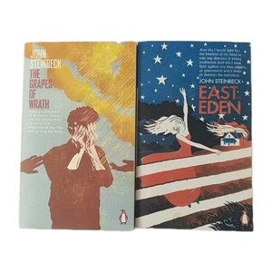 The Grapes of Wrath & East of Eden Book Bundle by John Steinbeck (Paperbacks) - Bild 1 von 4
