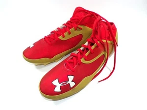 Botines Under Armour Nitro 2013 rojo/dorado talla 14 art no. 1244431-600 nunca usado - Imagen 1 de 6