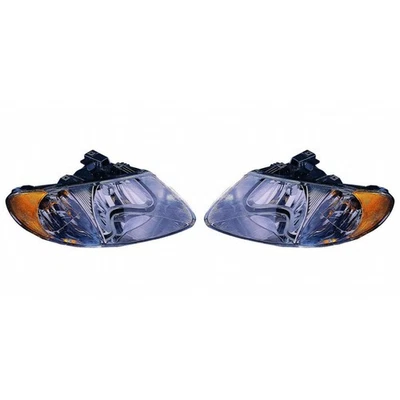 For Chrysler Voyager Headlight 2001-2007 Pair Passenger & Driver w/Bulbs DOT - Image 1 of 4