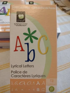 Cricut LYRICAL LETTERS Font Cartridge Set Provo Craft - Picture 1 of 3