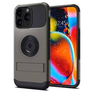 Spigen Slim Armor MagFit pour iPhone 15 Pro Gunmetal - Photo 1 sur 3