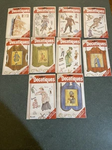Lot Of 10 Vintage Decotiques Heirloom Craft History Rub On Artwork Sealed - Picture 1 of 12