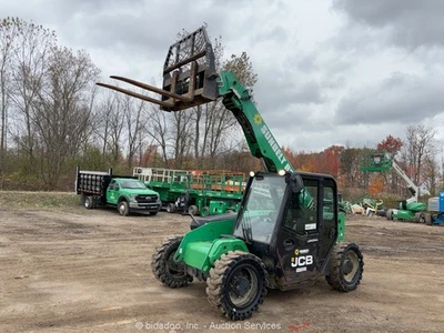 2016 JCB 525-60T4 20' 5,500 lbs Telescopic Reach Forklift Cab Aux Hyd bidadoo - Image 1 of 4