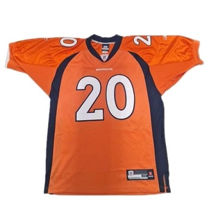 Reebok NFL Equipment Broncos Dawkins #20 Jersey Men’s Large 48 Orange Football - Picture 1 of 18