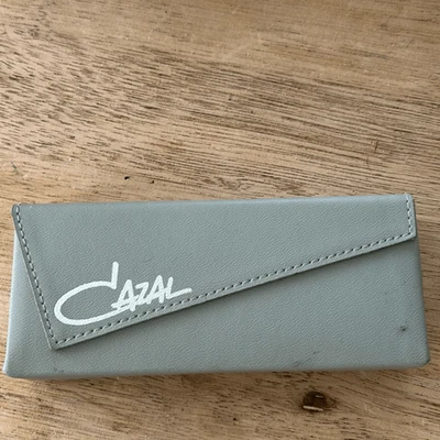 Cazal luxury sunglass eyeglass case gray - Image 1 of 4