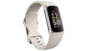 Fitbit Charge 6 Fitness Tracker -Silicone Strap - Bluetooth,GPS - Porcelain NEW - Picture 1 of 9