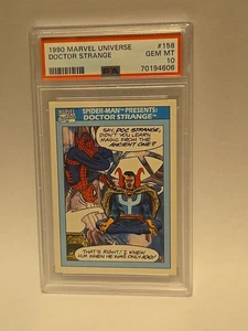1990 Marvel Universe #158 Doctor Strange w/ Spider-Man Presents PSA 10  - Picture 1 of 2