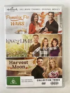 Pumpkin Pie Wars / Love On A Limb / Harvest Moon - Hallmark - DVD VGC Region 4 - Foto 1 di 6