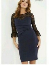 lipsy two tone pleated bodycon dress