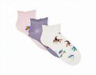 Disney Bambi & Thumper Ladies Socks 3 Pairs Ankle Shoe Liners UK 4-8 Primark