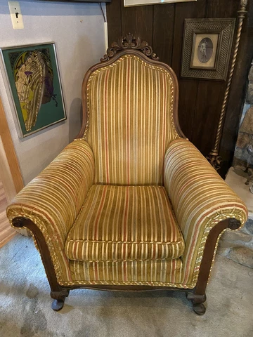 Antique Throne Chair Cover