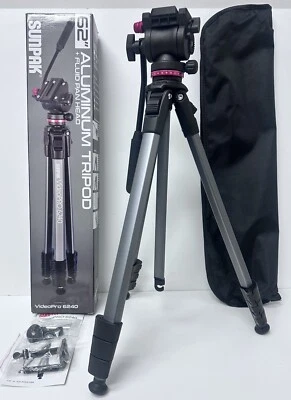 Trípode de aluminio Sunpak VideoPro 6240 62" Foto 1 de 3