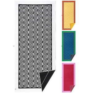 Premium Oversized Pool- / Beach-Towel Made from Sustainable Materials Jet Bla... - Picture 1 of 9