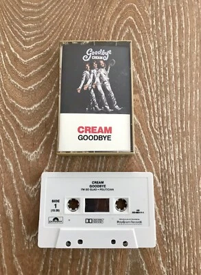 Cream Goodbye Cassette Tape 1969 PolyGram Records - Image 1 of 4