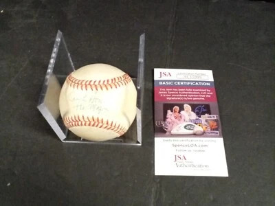 Ralph Houk Autograph – Signed OML Baseball Yankees “The Major” JSA COA - # - Image 1 of 4