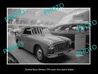 Old Postcard Size Photo Of Panhard Dyna Allemano 1951 Motor Show Launch Display