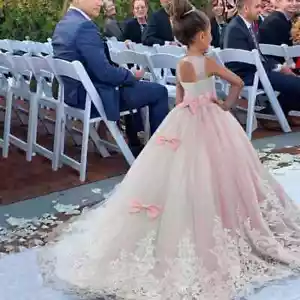 Vestidos Para Niñas De Fiesta Princesa Prom Quinces Bodas Cumpleanos Cumpleanera - Picture 1 of 29