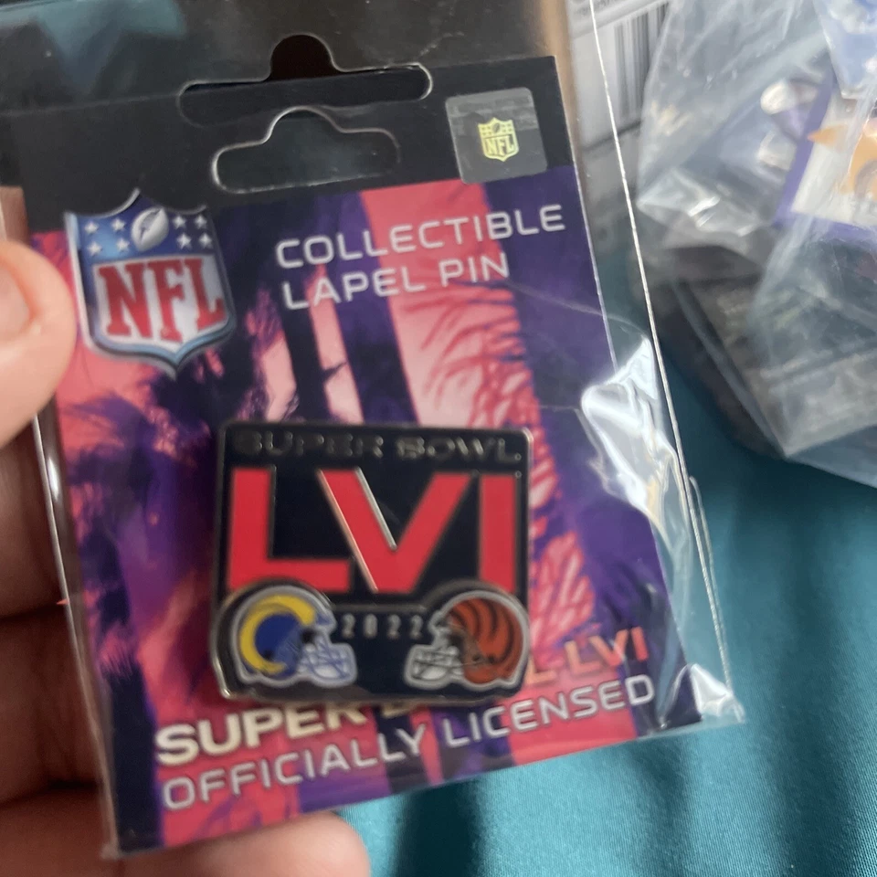 Cascos Super Bowl LVI Dueling L.A Rams/Bengals NFL Foto 1 de 1