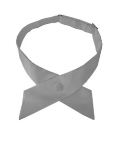 NYFASHION101® Women's Solid Color Crossover Tie Uniform Restaurant Tie - Picture 1 of 27