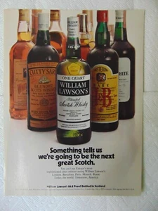 1973 WILLIAM LAWSON'S Scotch Whiskey The Next Great Scotch vintage art print ad - Picture 1 of 1