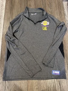 Mens Under Armour Combine Los Angeles Lakers Pullover Jacket Fitted Large - Picture 1 of 1