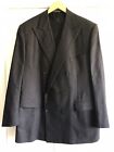 Corneliani Vogue Wool Cashmere Gray Stripe Suit Jacket Coat Mens 58L