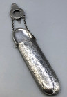 Antique Sterling Silver Eyeglass Case with Chatelain, English Sterling Hallmarks