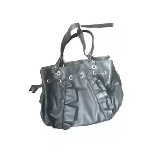 Genna de Rossi Women’s Black Top Handle Shoulderbag Purse Double Medium Zip... - Picture 1 of 20