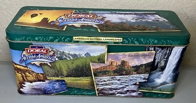 "Contenedor de almacenamiento de hojalata Doral Across America 10"" edición limitada para coleccionistas sin usar" Foto 1 de 4