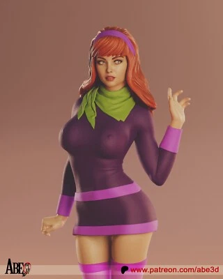 Daphne, Scooby-Doo, 1/4-1/24, Figur, Unbemalt, 3D-Druck, Statue, Abe3D - Bild 1 von 4