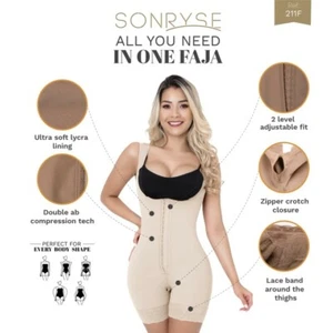 PostSurgery Body Shaper Fajas Colombianas Reductoras Post Parto SONRYSE 211BF - Bild 1 von 10
