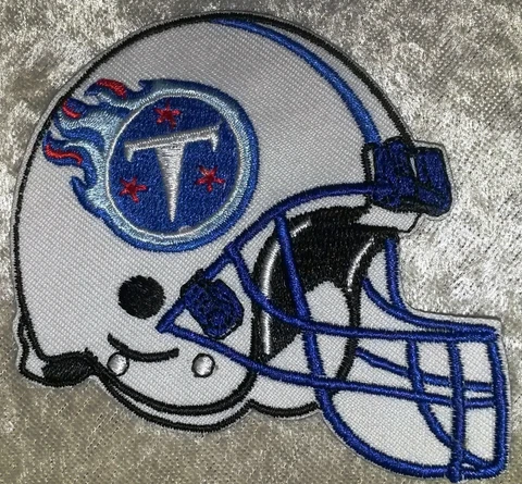 Tennessee Titans Helmet 3.5" Iron On Embroidered Patch ~US Seller~FREE Ship Cover