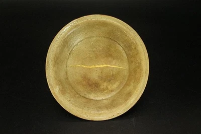Cuenco de cerámica KINTSUGI antiguo japonés del siglo XIX reparación Edo Karatsu 5,3 pulgadas Foto 1 de 4