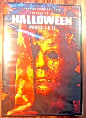 Halloween Parts I & II DVD Rob Zombie Unrated Director's Cuts Cut Horror Movie - Image 1 of 4