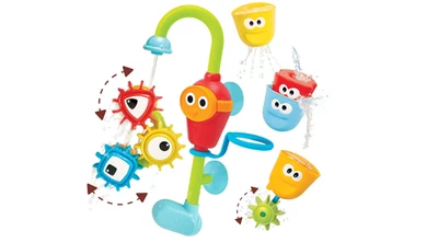 Yookidoo Bay Bath Toddler Toys (Ages 1-3) - 3 Stackable Cups, Spinning Gears, Foto 1 de 4