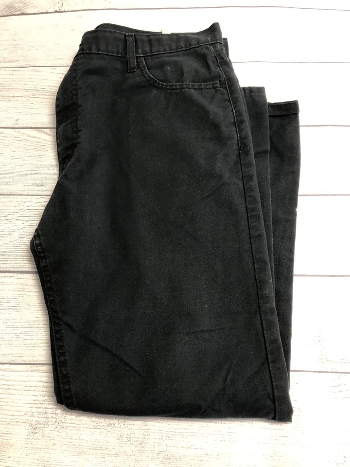 Pantalones Dickies para Hombres 36x30 Negros Ajustados Cónicos WP815BK Trabajo Sarga Elastizados Informales Foto 1 de 4