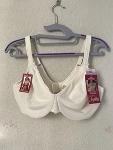 Sujetador minimizador Lilyette con aros espalda suavizante encaje para mujer 38D crema 0409 NUEVO - Imagen 1 de 9