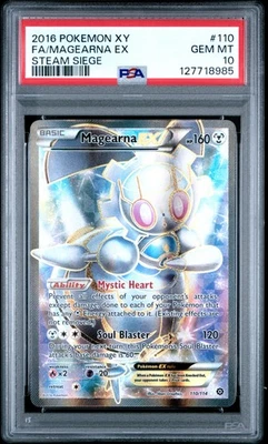 2016 Pokemon Xy Steam Siege Magearna EX #110 Fa Steam Siege PSA 10 - Image 1 of 2