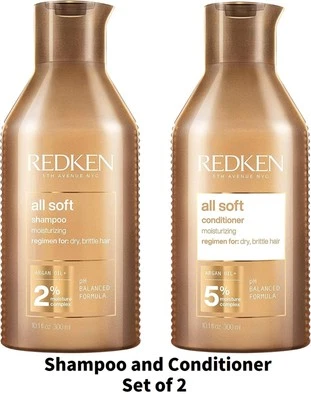 Redken All Soft Shampoo and Conditioner 300ml Duo Set Intense Repair Dry Hair - Image 1 of 4