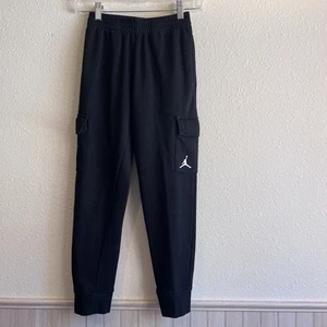Nike Jordan Youth Cargo Sweatpants Black Size M 10–12 Years Jumpman Logo - Picture 1 of 11