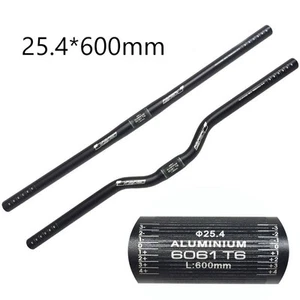 Premium Aluminium MTB Handlebar Easy to Install 600mm Length 25 4mm Diameter - Picture 1 of 48