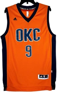 Adidas OKC Oklahoma City Thunder Blue Serge Ibaka Trikot Herren Größe Large Orange - Bild 1 von 7