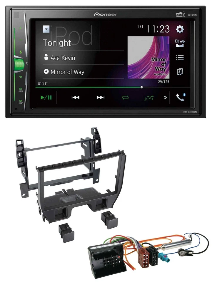 Pioneer 2DIN MP3 DAB USB Bluetooth Autoradio für Citroen C3 2010-2016 DS3 ab 201 - Bild 1 von 4